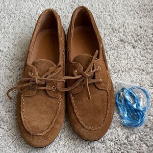 Madewell Jamie Boat shoe. Colorway: Acorn NWT